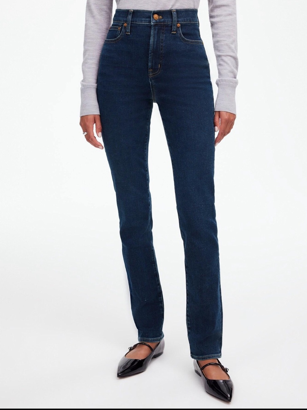 Madewell The Perfect Vintage Jeans 26P Dark Wash High Rise Denim